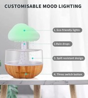 Rechargeable Rain Cloud Humidifier Mushroom Lamp