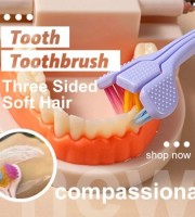 3 Sided Soft Hair Tooth Toothbrush