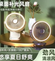 Rechargeable Fan with Light